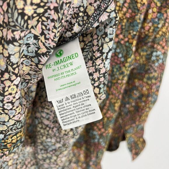 J Crew Liberty Shirt Size 2 Women Little Marquess Perfect Floral Button Down Top - Picture 6 of 8